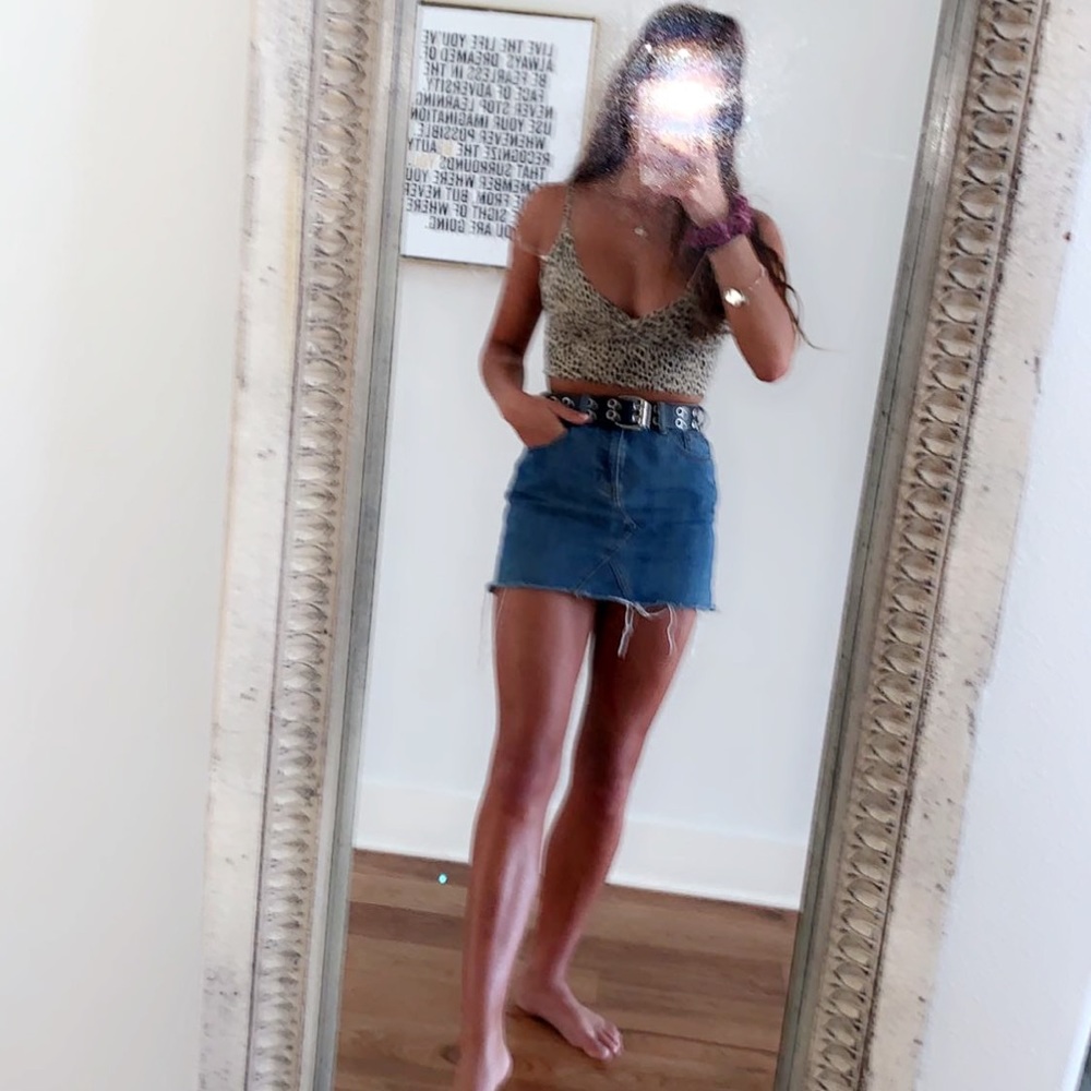 Rare cheetah brandy Melville amara tip